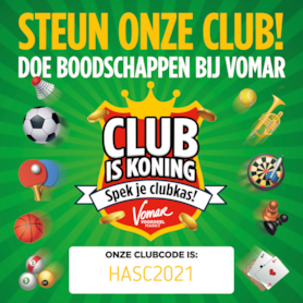 Doe boodschappen bij Vomar en steun onze club! 